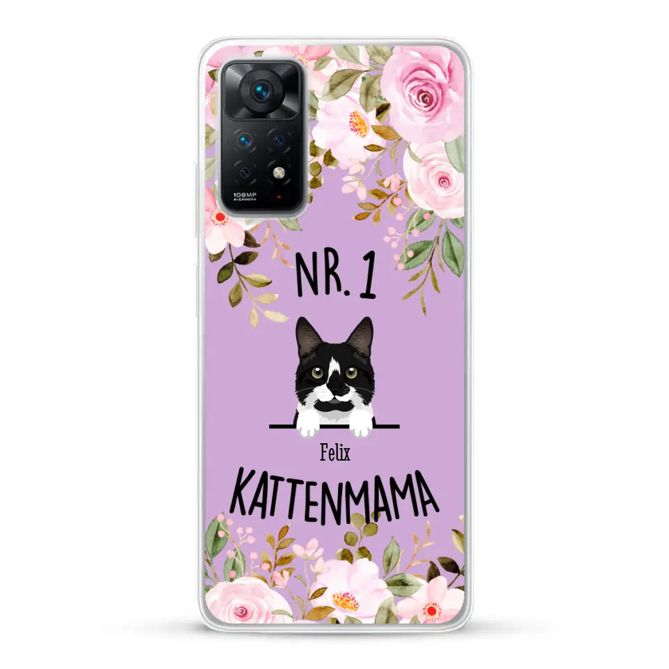 No. 1 Kattenmama - Gepersonaliseerd telefoonhoesje