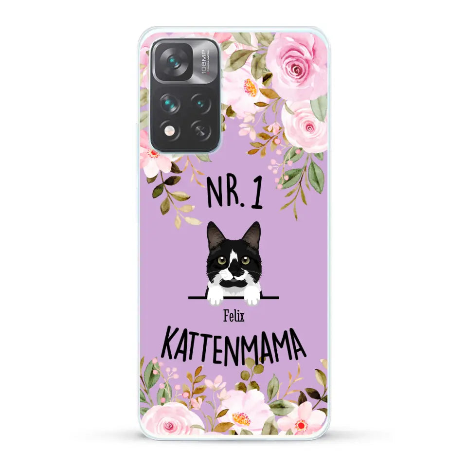 No. 1 Kattenmama - Gepersonaliseerd telefoonhoesje