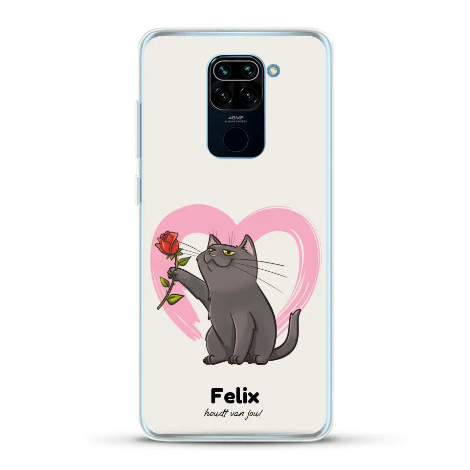 Jouw kat houdt van jou - Gepersonaliseerd telefoonhoesje