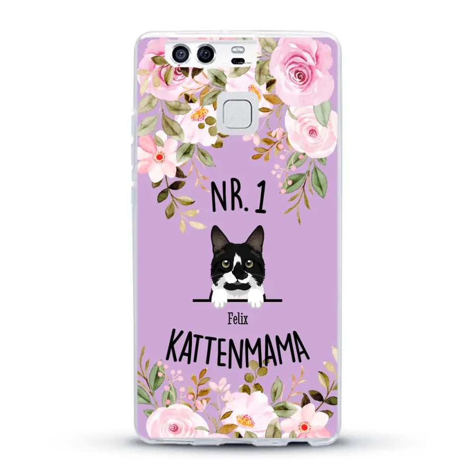 No. 1 Kattenmama - Gepersonaliseerd telefoonhoesje