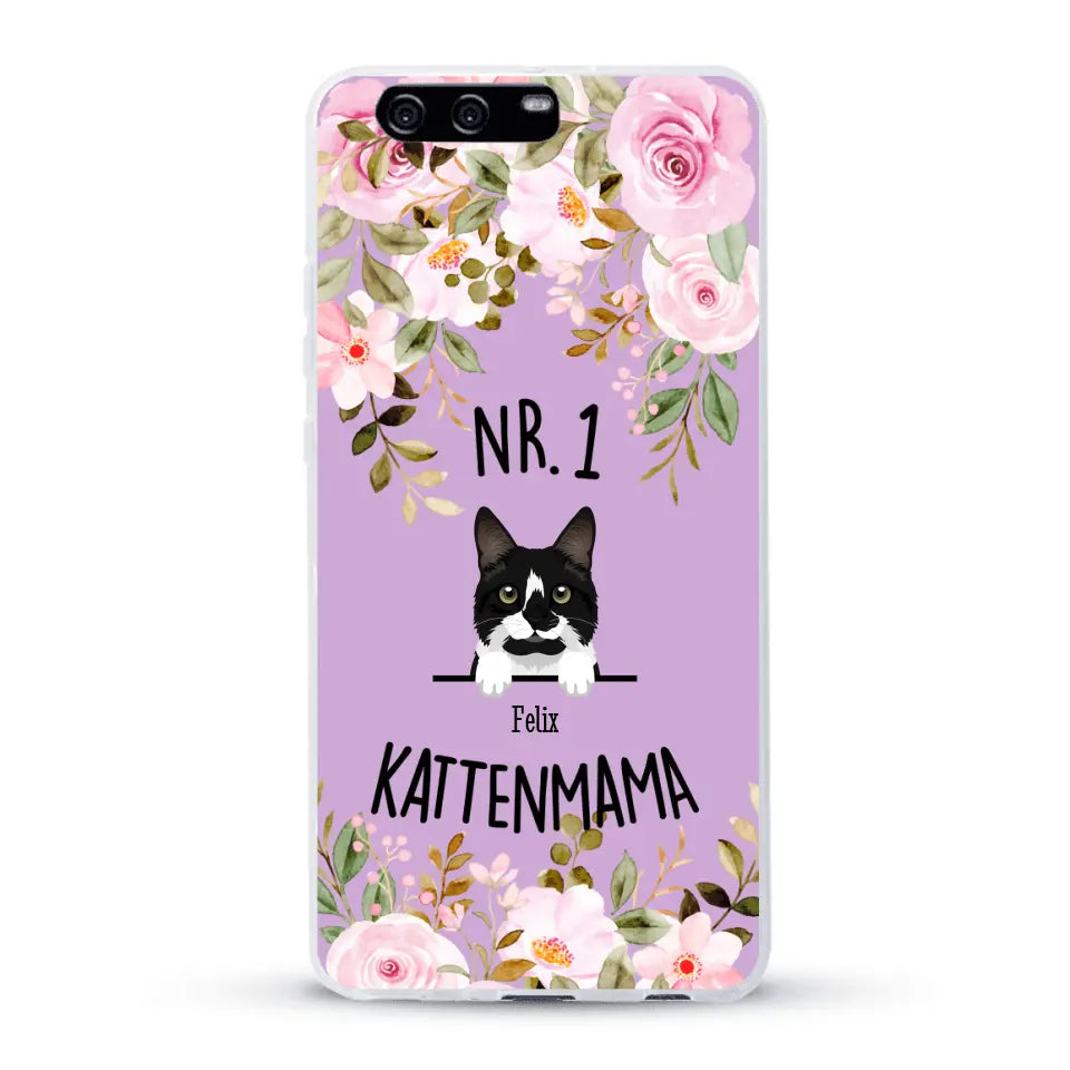 No. 1 Kattenmama - Gepersonaliseerd telefoonhoesje