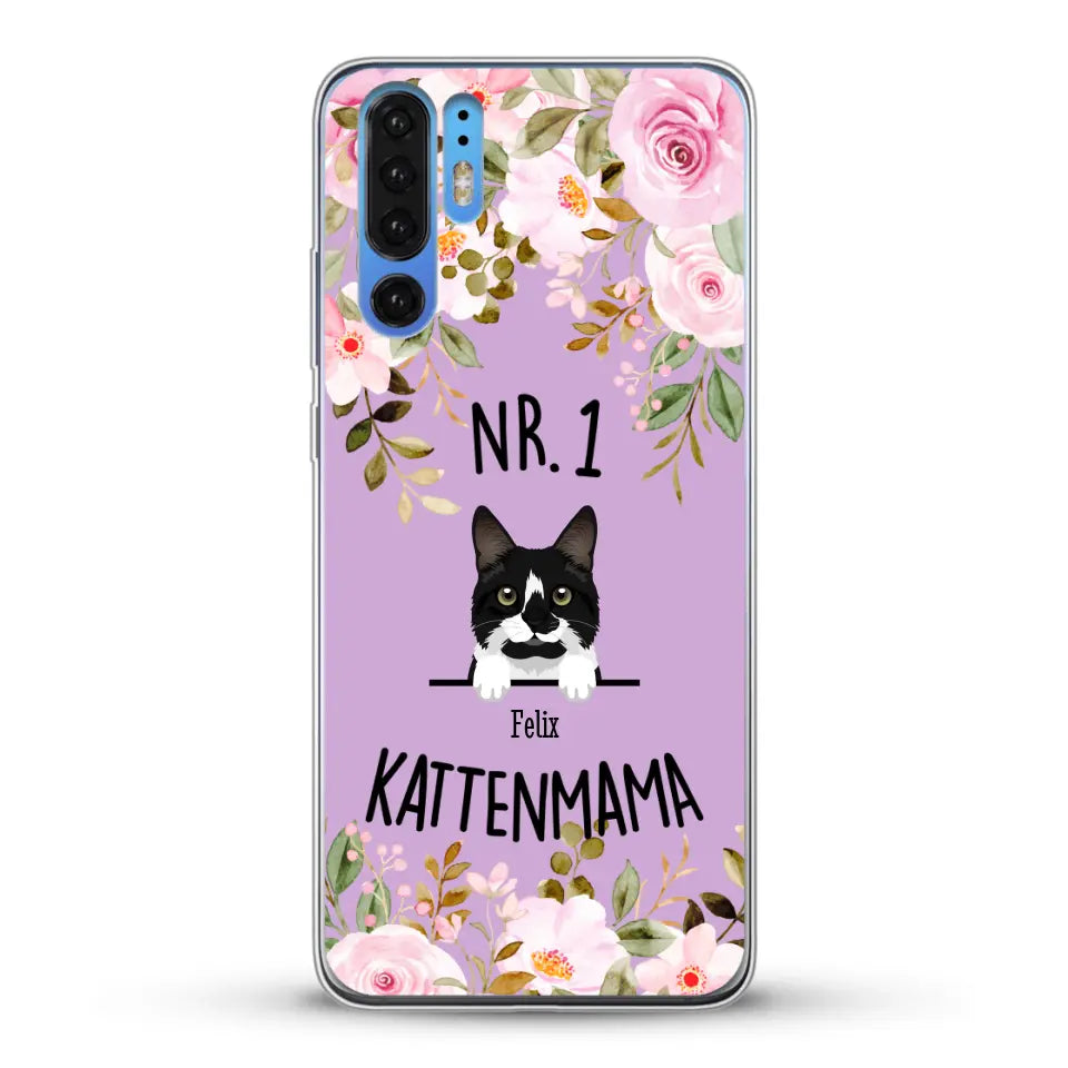 No. 1 Kattenmama - Gepersonaliseerd telefoonhoesje