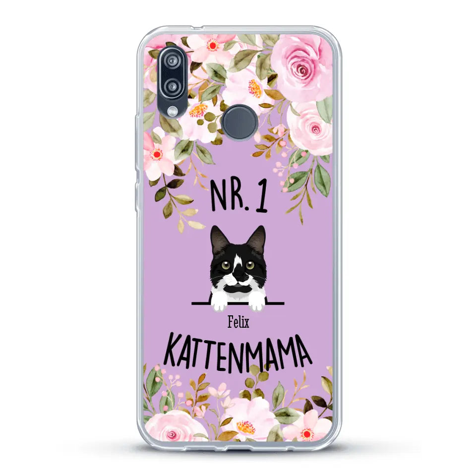 No. 1 Kattenmama - Gepersonaliseerd telefoonhoesje