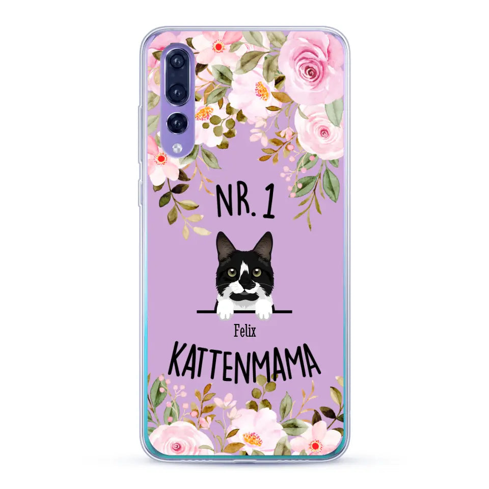 No. 1 Kattenmama - Gepersonaliseerd telefoonhoesje