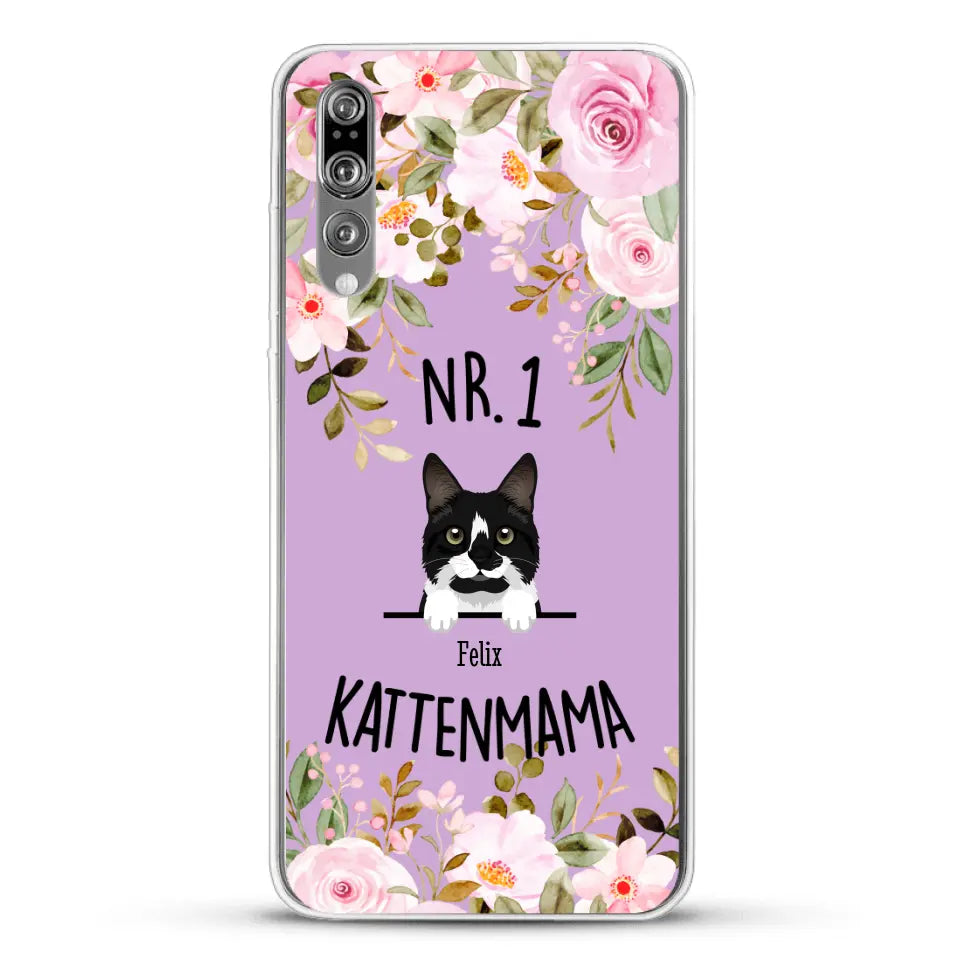 No. 1 Kattenmama - Gepersonaliseerd telefoonhoesje