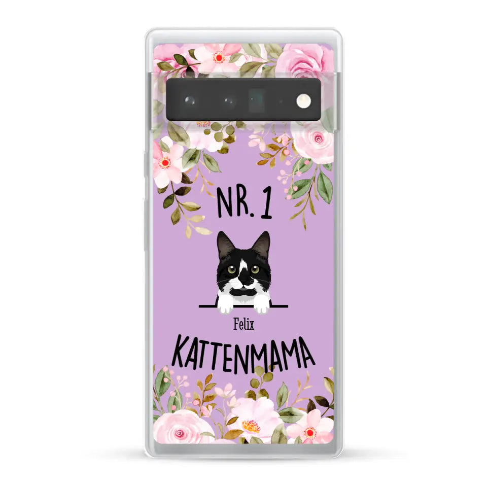 No. 1 Kattenmama - Gepersonaliseerd telefoonhoesje