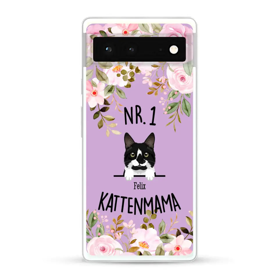 No. 1 Kattenmama - Gepersonaliseerd telefoonhoesje