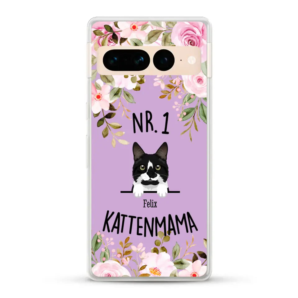 No. 1 Kattenmama - Gepersonaliseerd telefoonhoesje