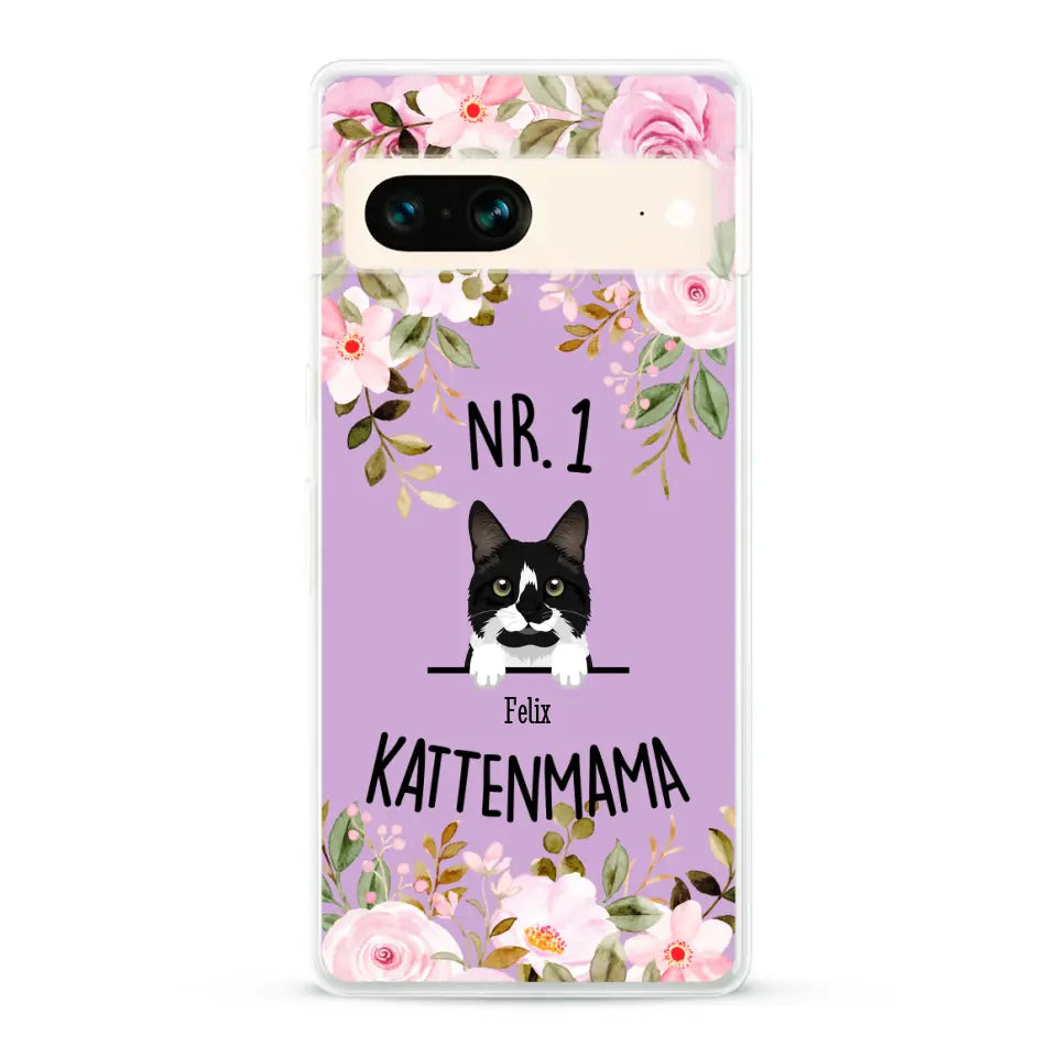 No. 1 Kattenmama - Gepersonaliseerd telefoonhoesje