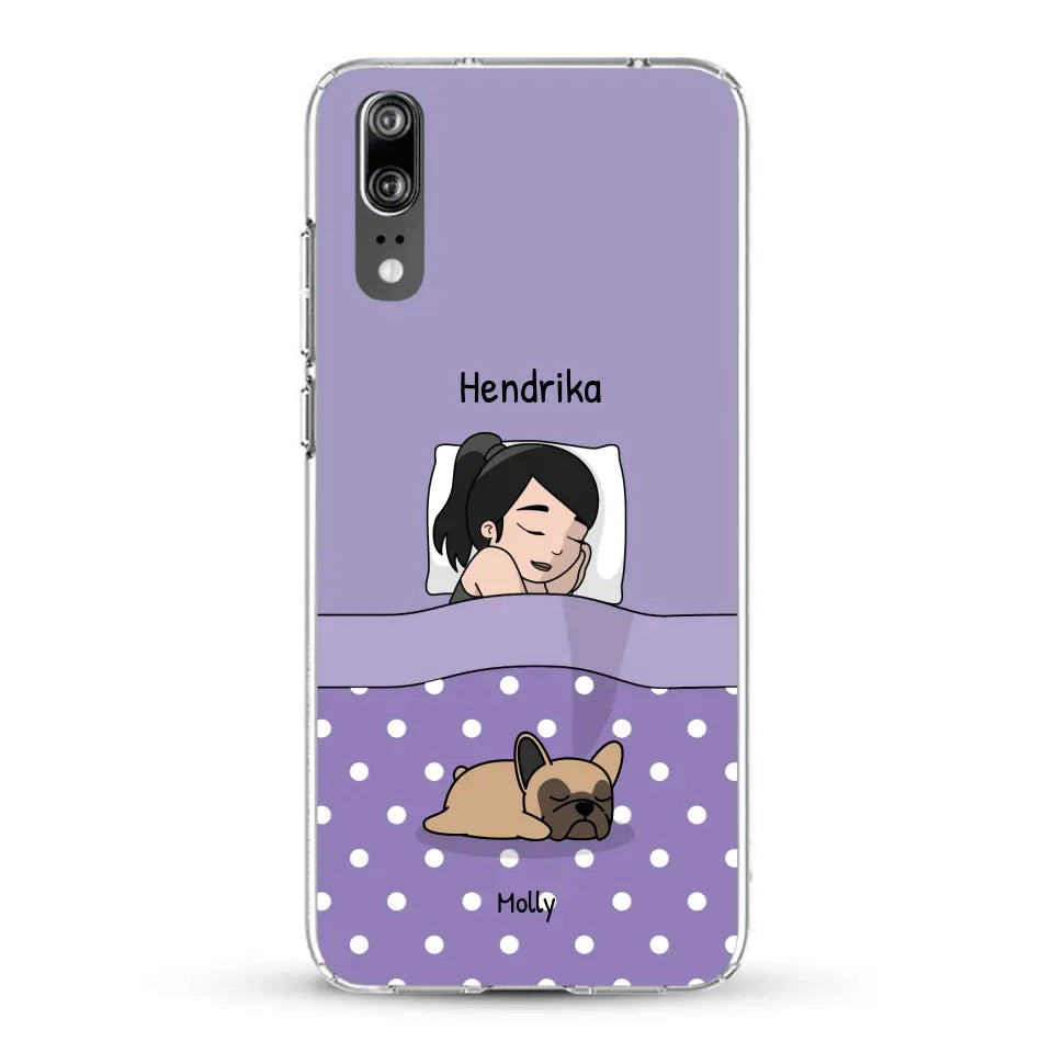 Knuffeltijd met pluisneuzen Single - Gepersonaliseerd telefoonhoesje