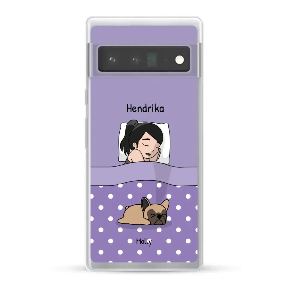 Knuffeltijd met pluisneuzen Single - Gepersonaliseerd telefoonhoesje