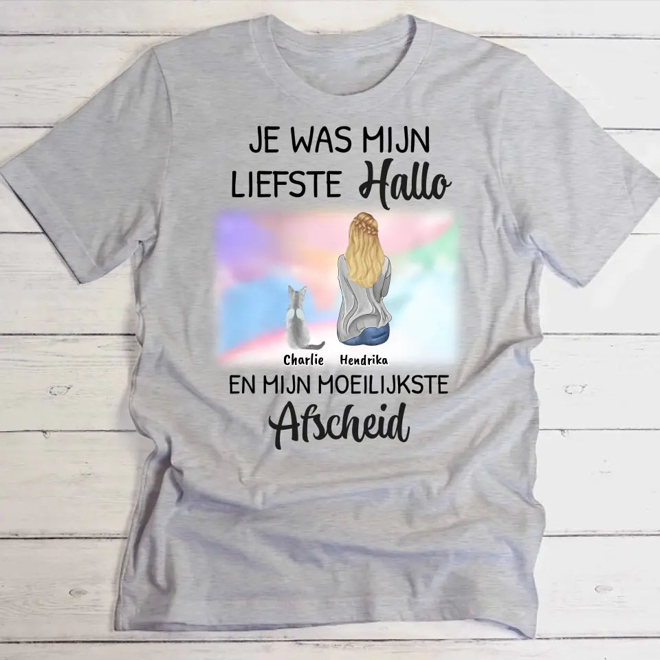 Mijn liefste Hallo - Gepersonaliseerde t-shirt