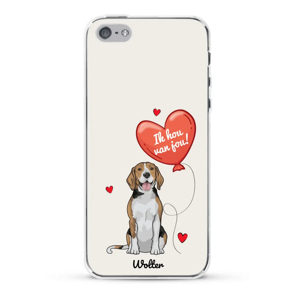 Hondenliefde - Gepersonaliseerd telefoonhoesje