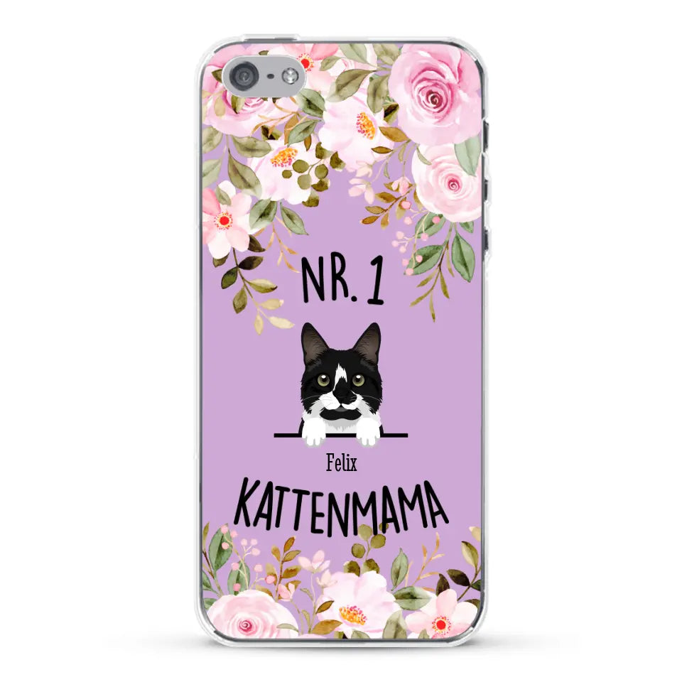 No. 1 Kattenmama - Gepersonaliseerd telefoonhoesje