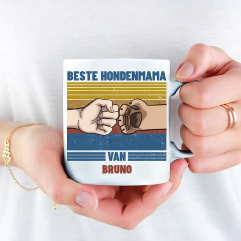 Beste Hondenmama van ... - Gepersonaliseerde mok - Featured Image