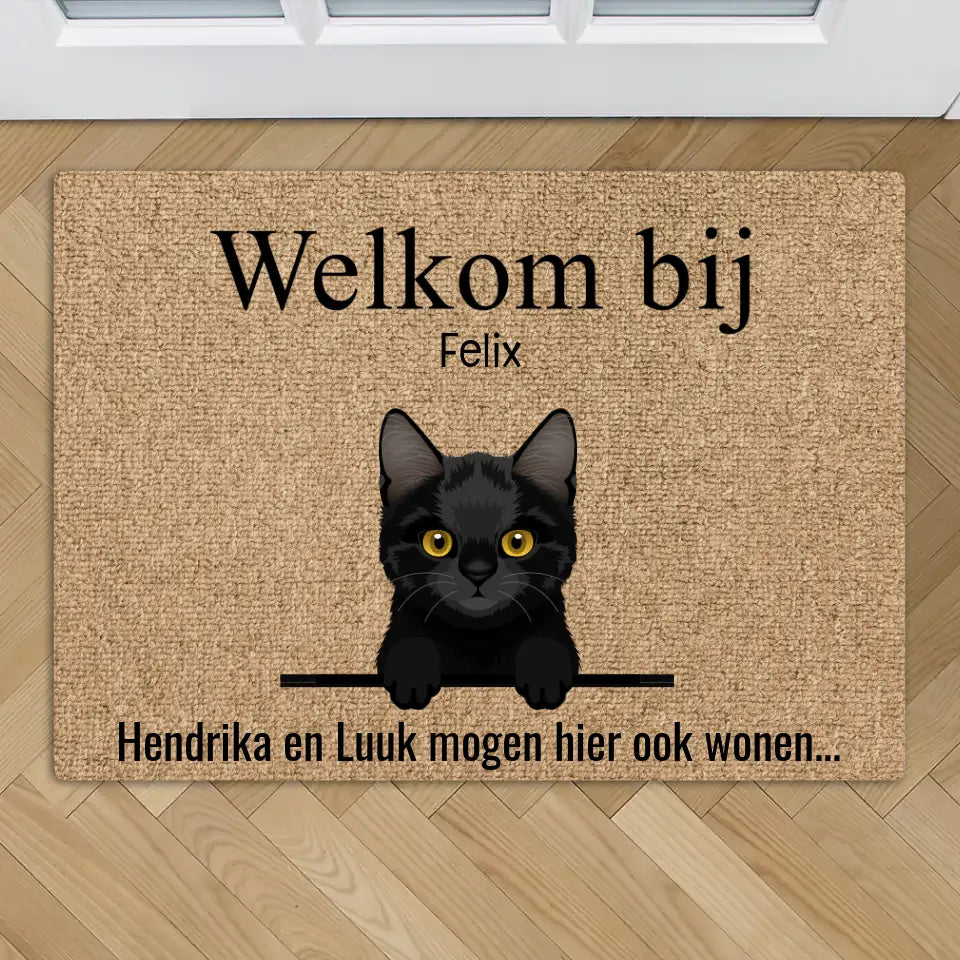 Mijn pluisneuzen - Gepersonaliseerde deurmat