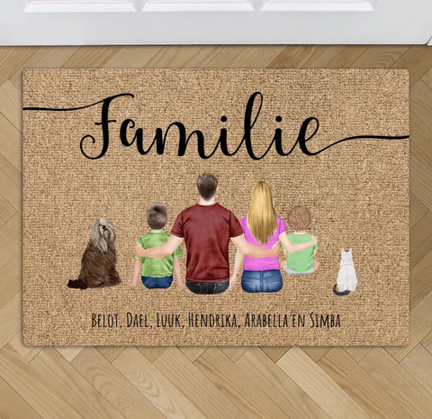 Familie - Gepersonaliseerde deurmat - Featured Image