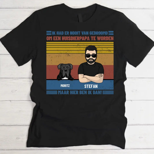 Ultieme huisdier papa - Gepersonaliseerde  T-Shirt