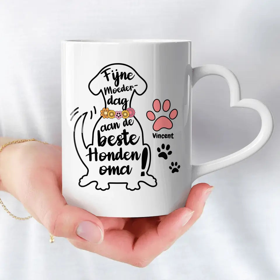 Beste Hondenmama - Gepersonaliseerde mok