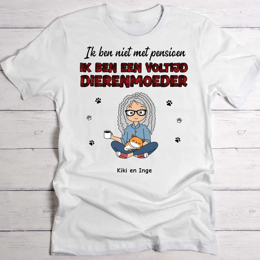 Voltijd huisdierouders - Gepersonaliseerde T-Shirt