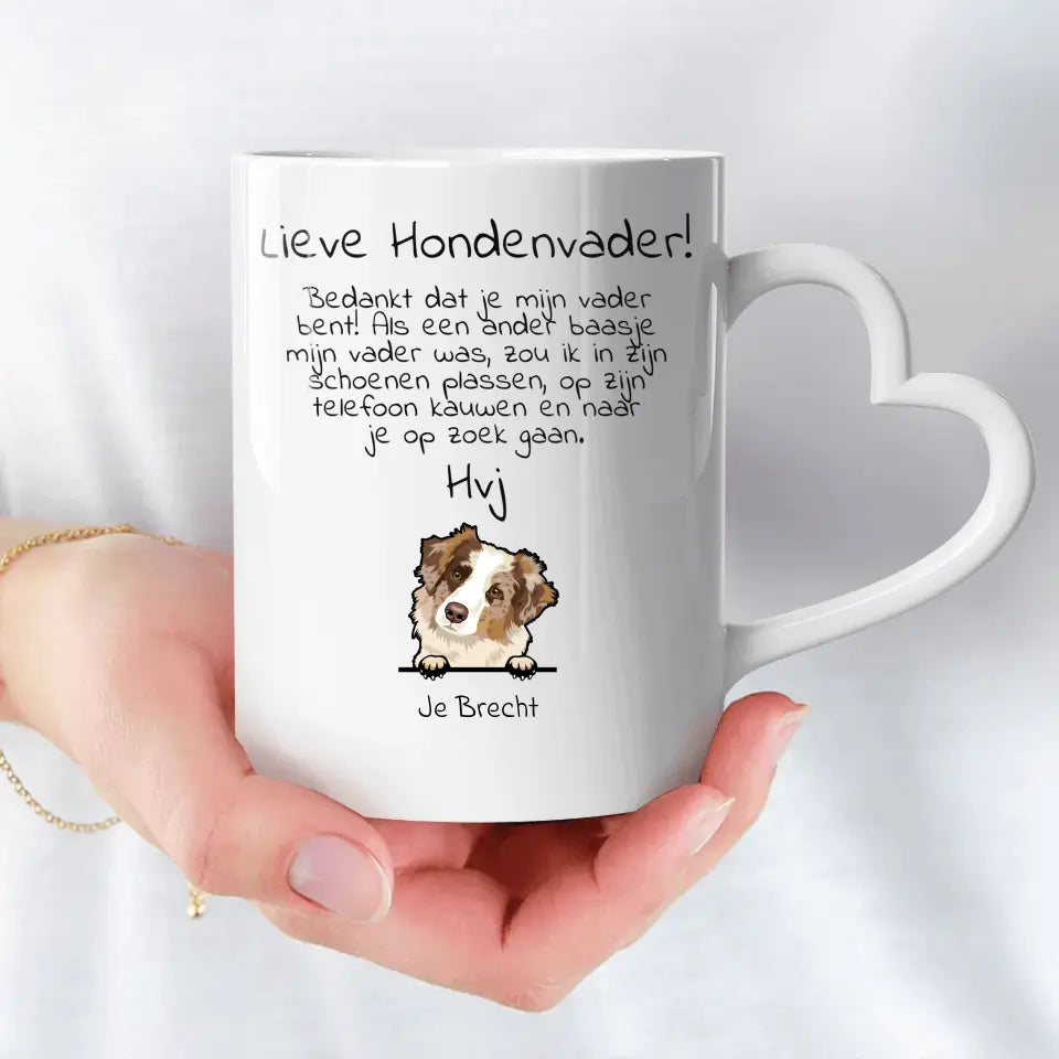 Lieve Hondevader - Gepersonaliseerde mok