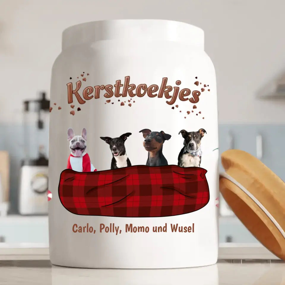 Kerstkoekjes voor dieren - Gepersonaliseerde snoepjesdoos