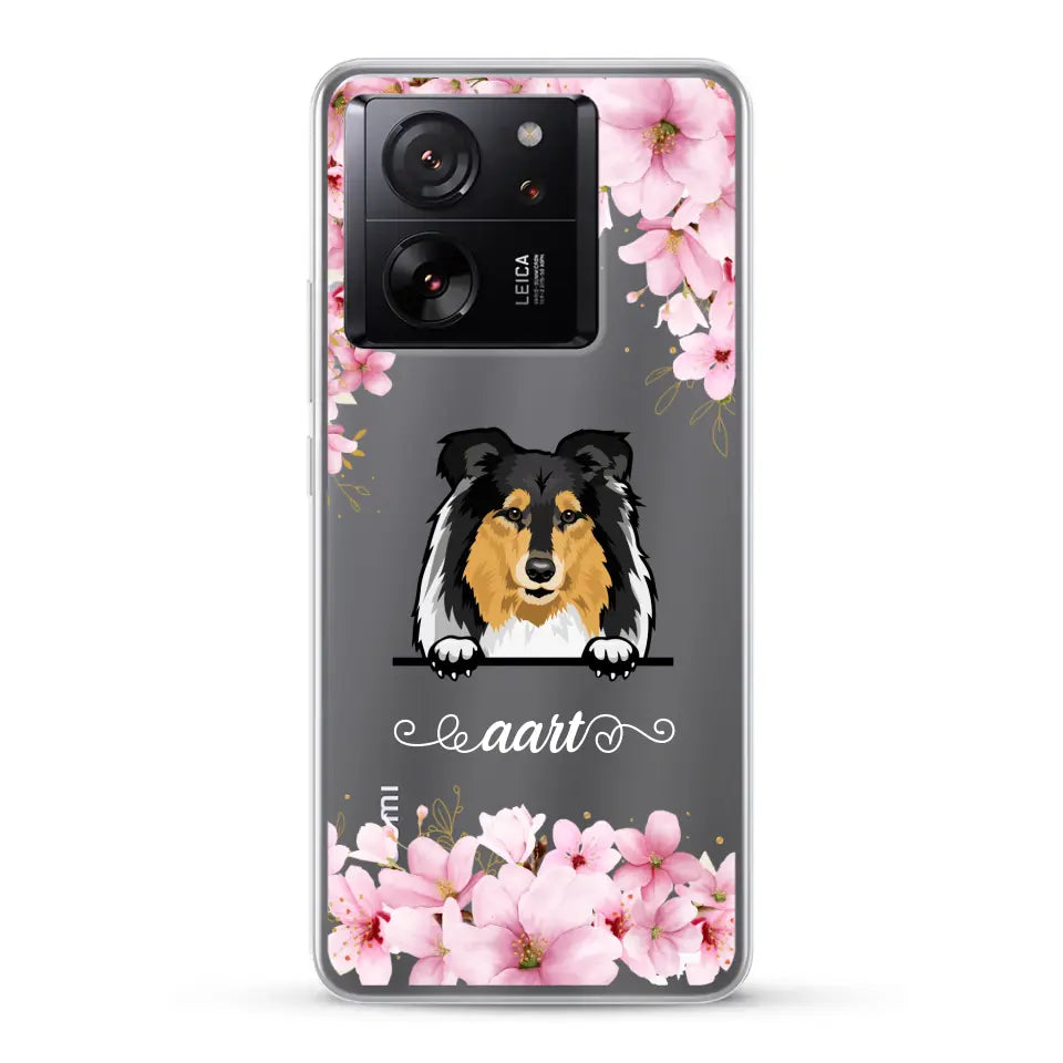 Bloemen Honden - Gepersonaliseerd telefoonhoesje