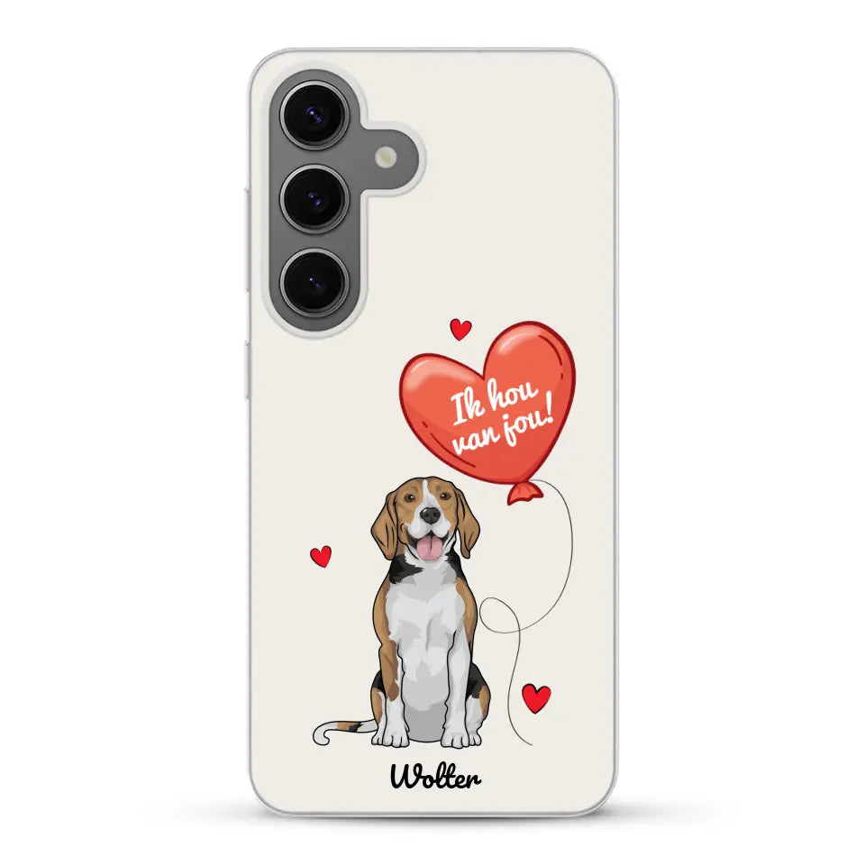 Hondenliefde - Gepersonaliseerd telefoonhoesje