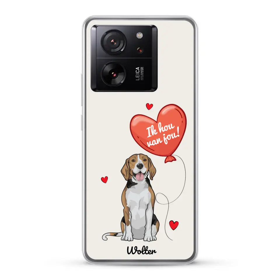 Hondenliefde - Gepersonaliseerd telefoonhoesje