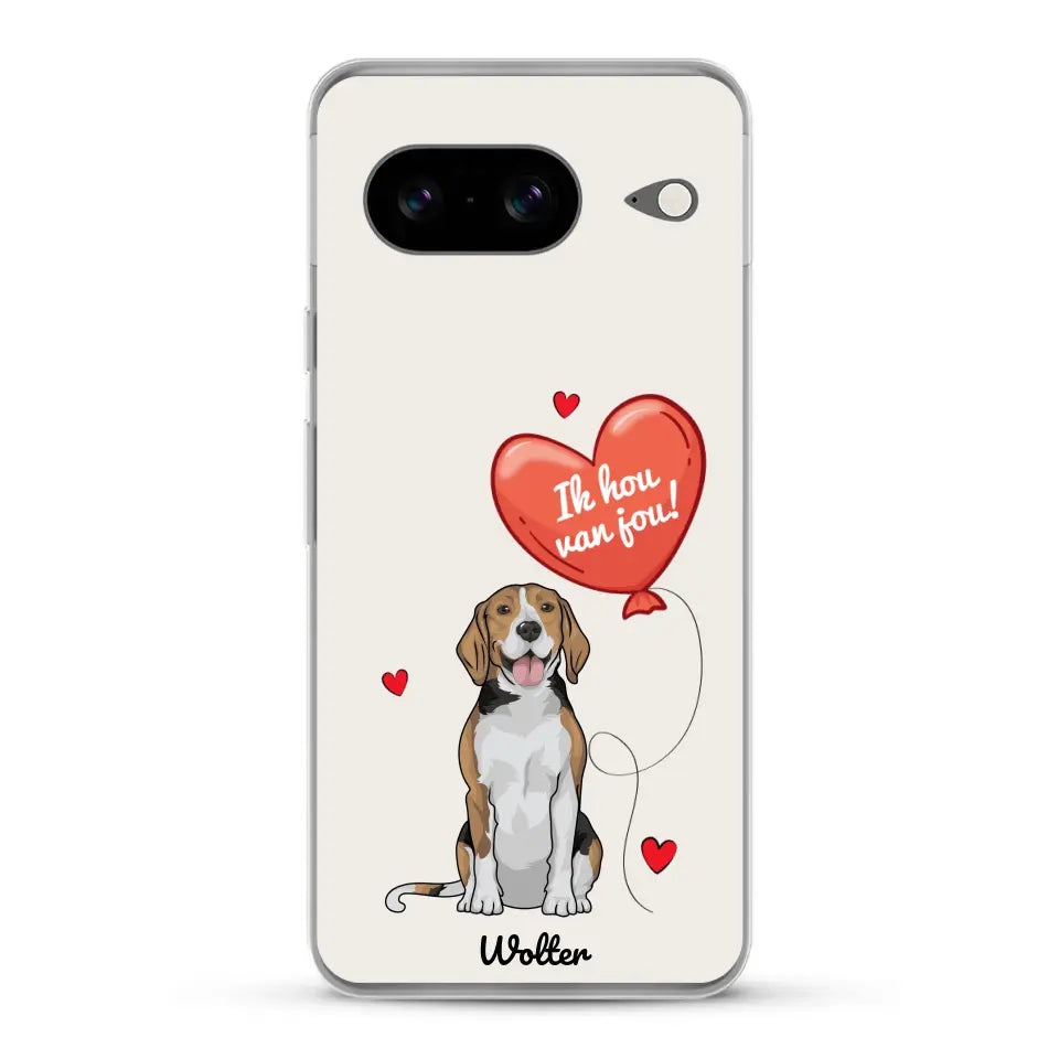 Hondenliefde - Gepersonaliseerd telefoonhoesje