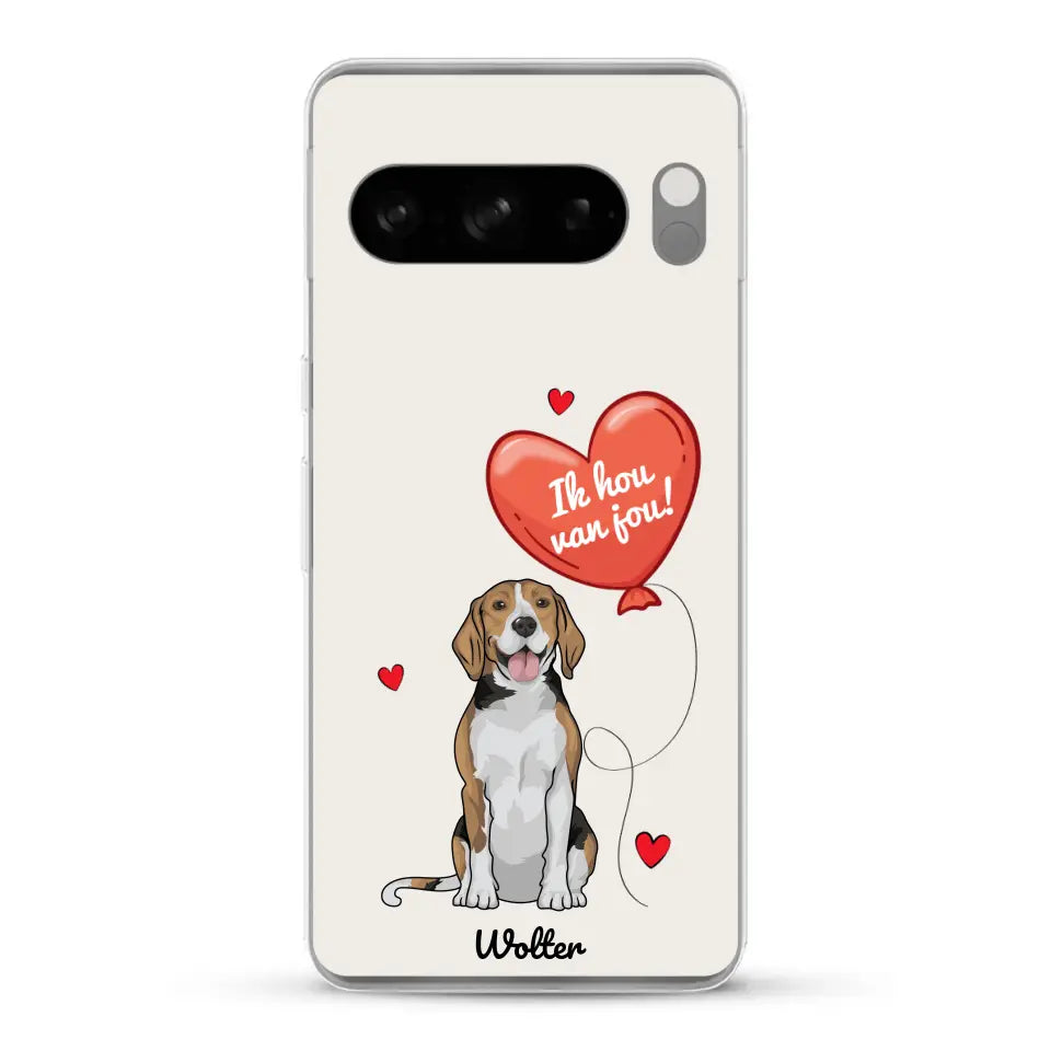 Hondenliefde - Gepersonaliseerd telefoonhoesje
