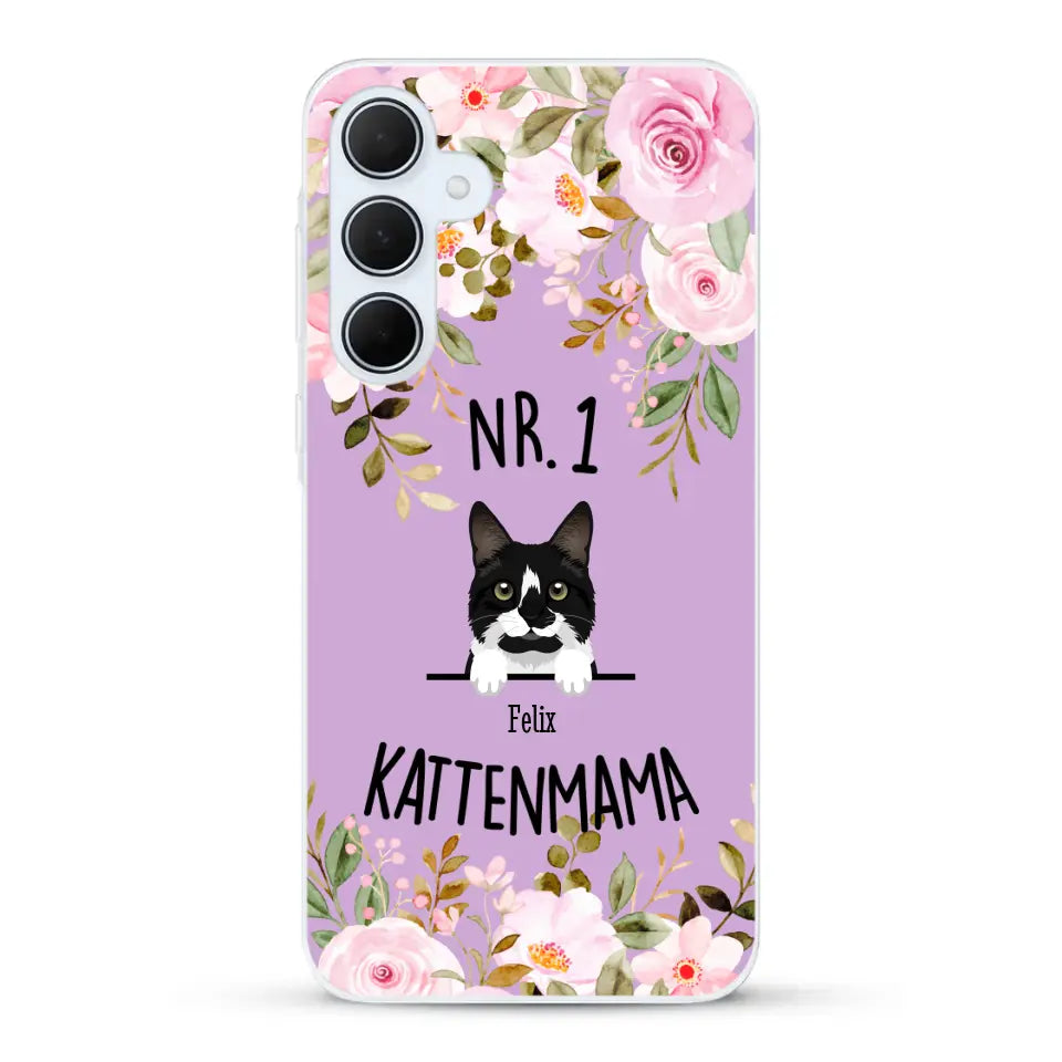 No. 1 Kattenmama - Gepersonaliseerd telefoonhoesje