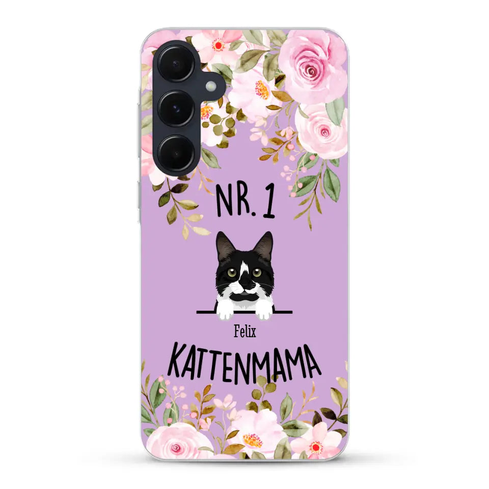No. 1 Kattenmama - Gepersonaliseerd telefoonhoesje