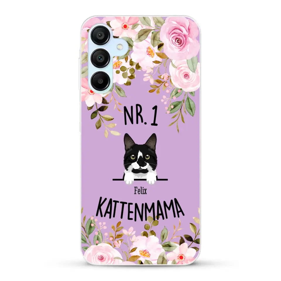 No. 1 Kattenmama - Gepersonaliseerd telefoonhoesje