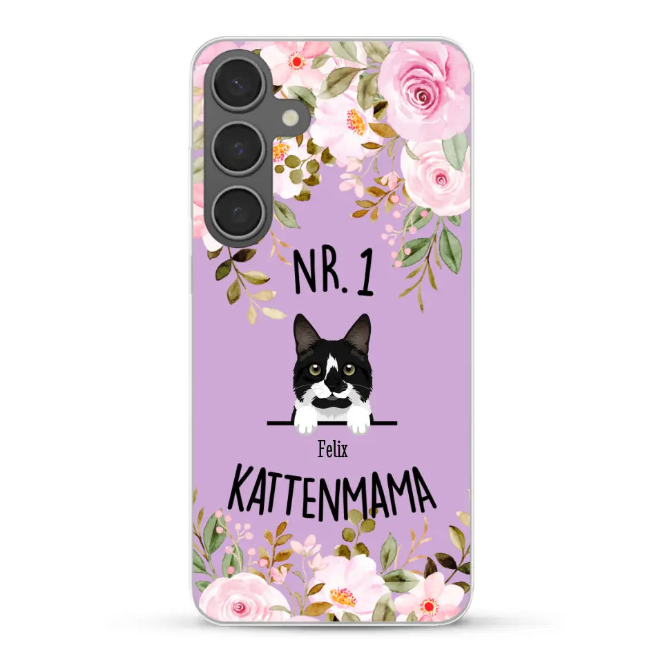 No. 1 Kattenmama - Gepersonaliseerd telefoonhoesje