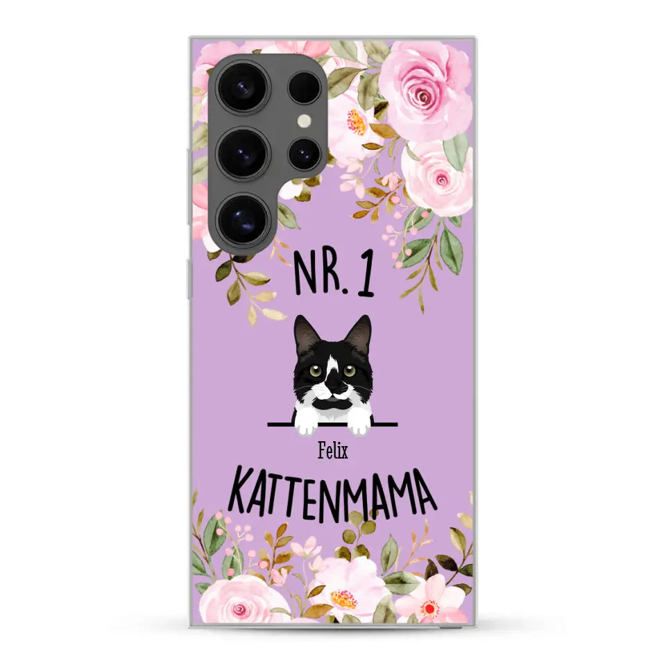 No. 1 Kattenmama - Gepersonaliseerd telefoonhoesje