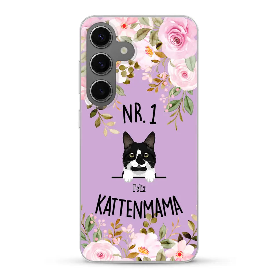 No. 1 Kattenmama - Gepersonaliseerd telefoonhoesje