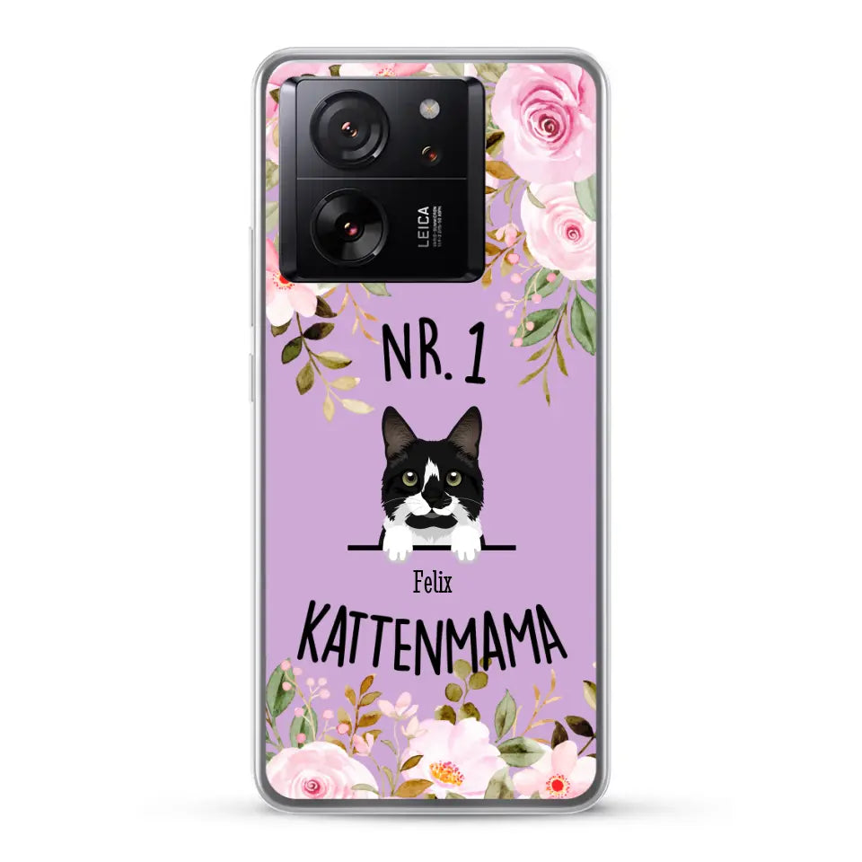 No. 1 Kattenmama - Gepersonaliseerd telefoonhoesje