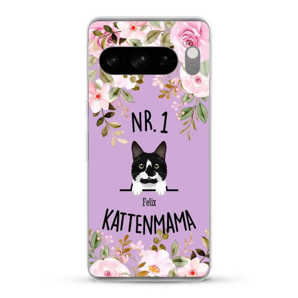 No. 1 Kattenmama - Gepersonaliseerd telefoonhoesje