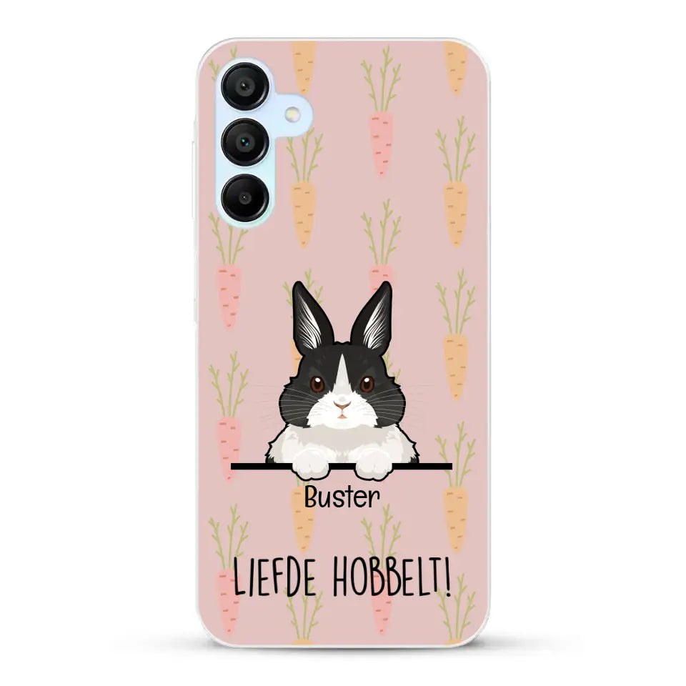 Liefde hobbelt! - Gepersonaliseerd telefoonhoesje