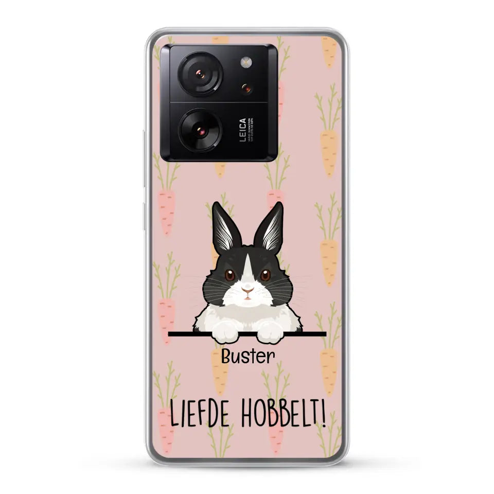 Liefde hobbelt! - Gepersonaliseerd telefoonhoesje