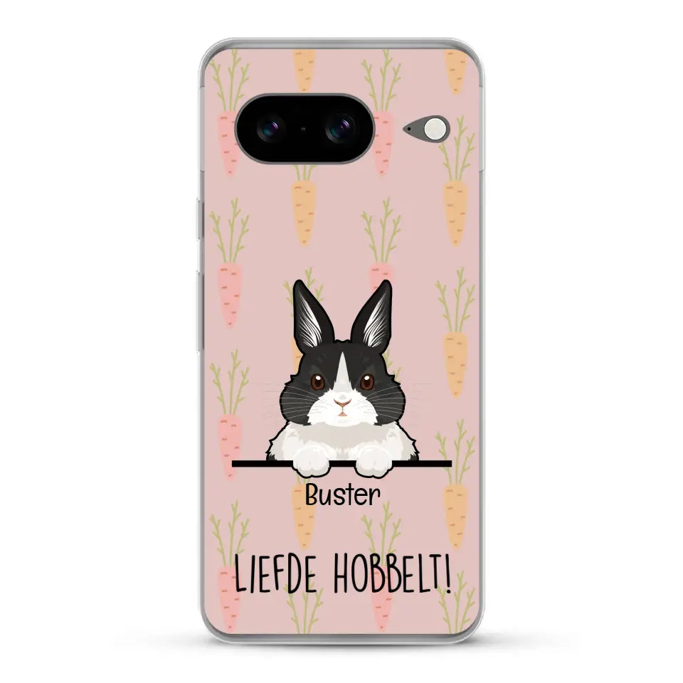 Liefde hobbelt! - Gepersonaliseerd telefoonhoesje