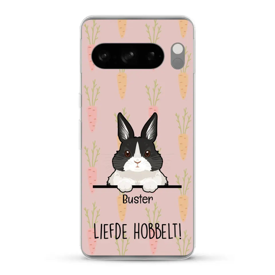 Liefde hobbelt! - Gepersonaliseerd telefoonhoesje