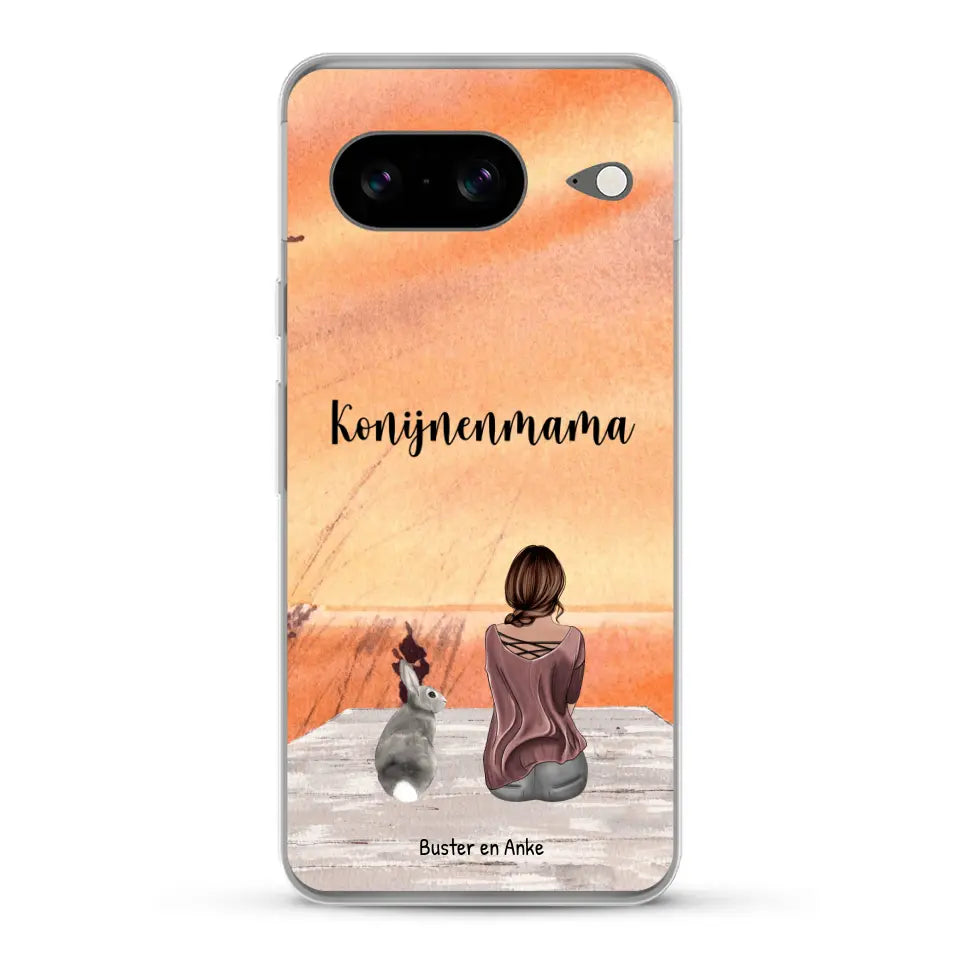 Onderweg met Konijn - Gepersonaliseerd telefoonhoesje