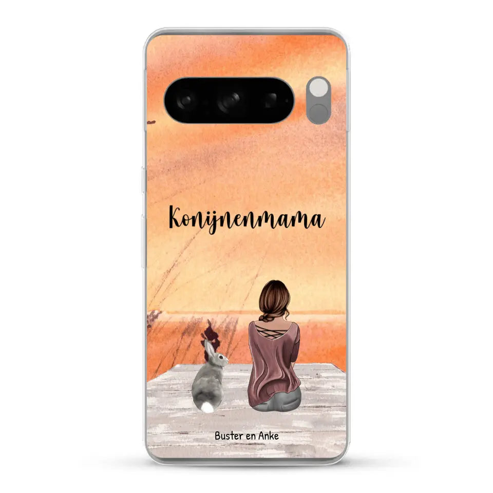 Onderweg met Konijn - Gepersonaliseerd telefoonhoesje