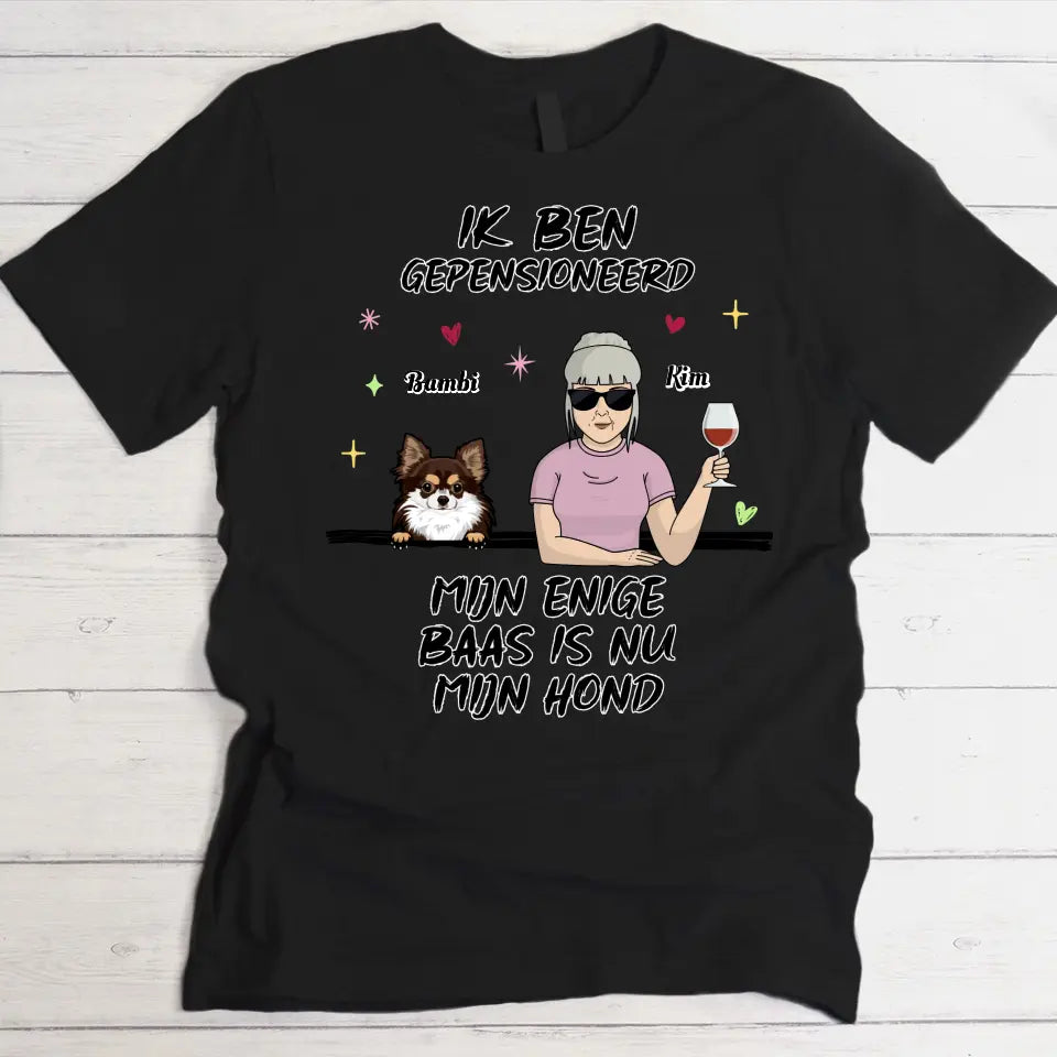 Ik ben gepensioneerd - Gepersonaliseerd T-Shirt