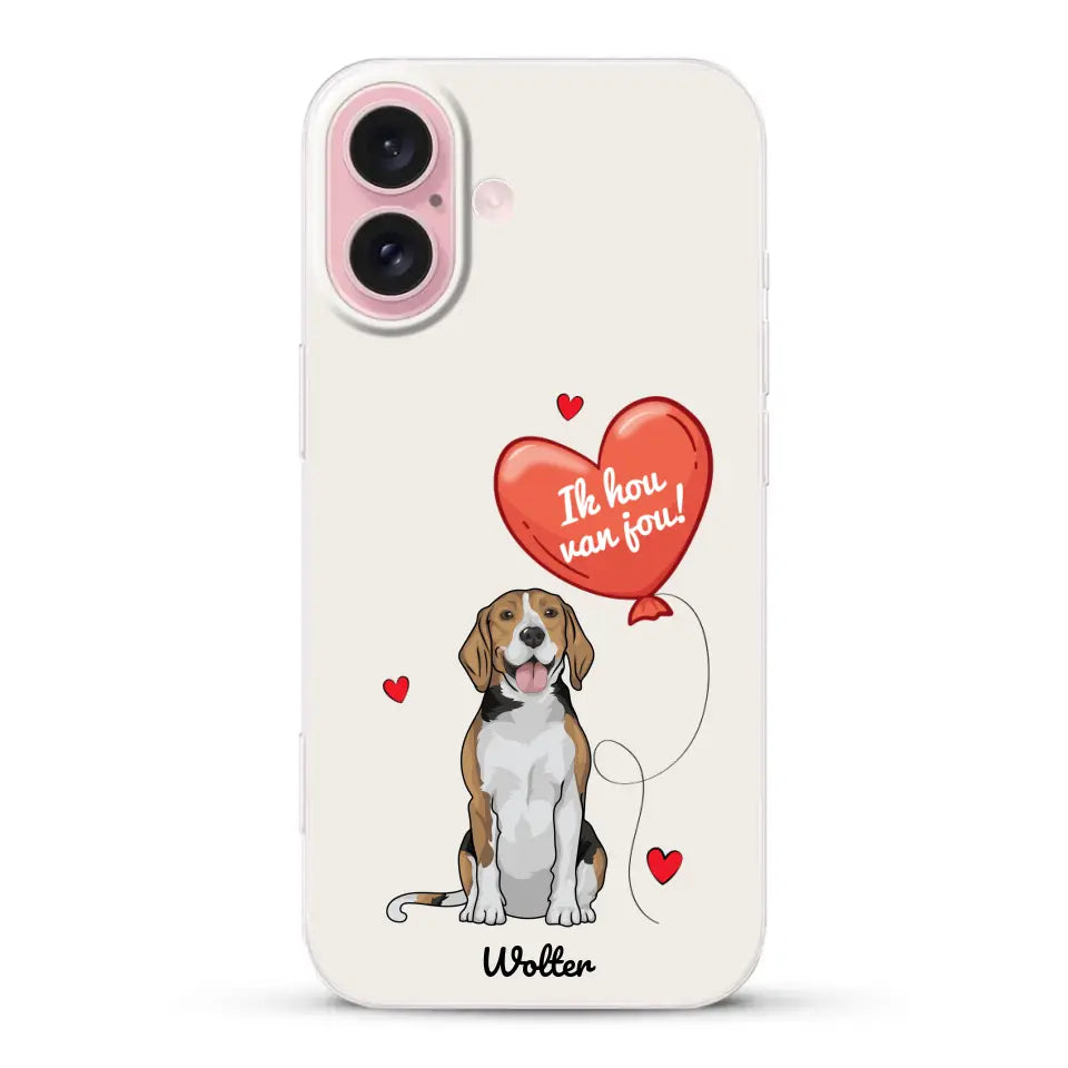 Hondenliefde - Gepersonaliseerd telefoonhoesje