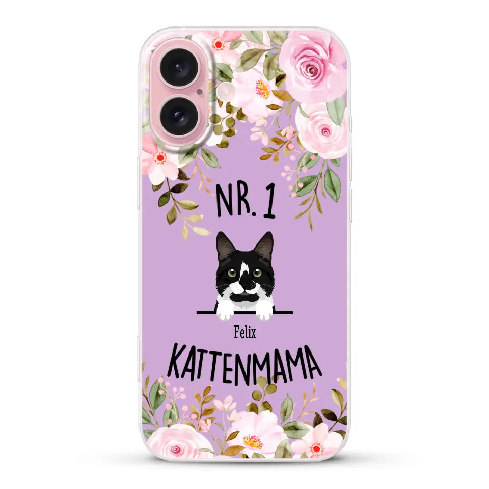 No. 1 Kattenmama - Gepersonaliseerd telefoonhoesje