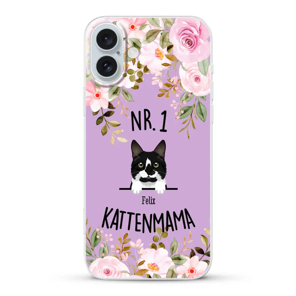 No. 1 Kattenmama - Gepersonaliseerd telefoonhoesje