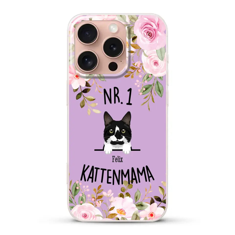 No. 1 Kattenmama - Gepersonaliseerd telefoonhoesje